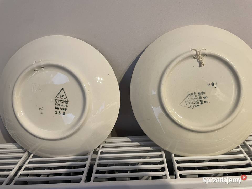 ZF Koło fajansowy talerzyk PRL Porcelana i szkło Pruszcz Gdański