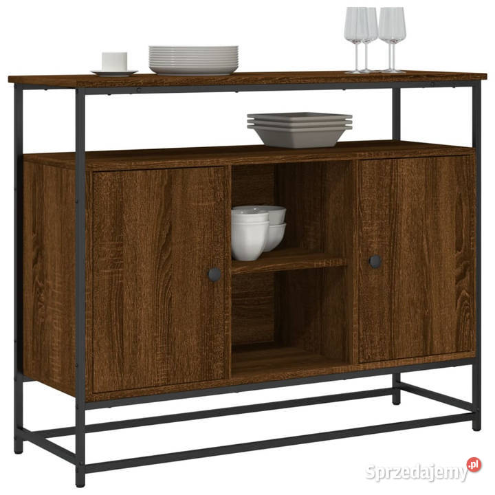 Komoda brązowy dąb 100x35x80 materiał Warszawa