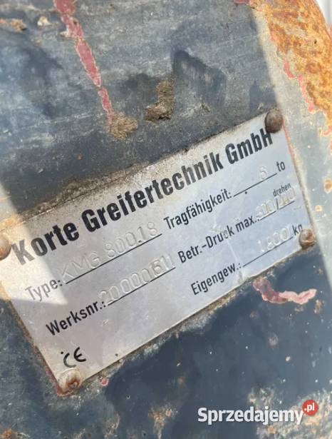 Chwytak HS KMG 80018 Osprzęt roboczy Gądki