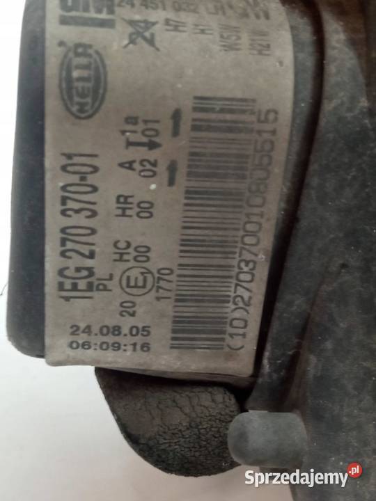 LAMPA PRZÓD LEWA EUROPA 1EG27037001 Opel Astra Rok produkcji 2005 sprzedam