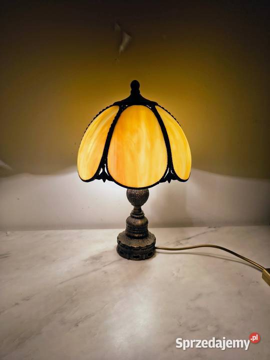 Tiffany lampa witrażowa stołowa nocna biurowa dolnośląskie Zaręba