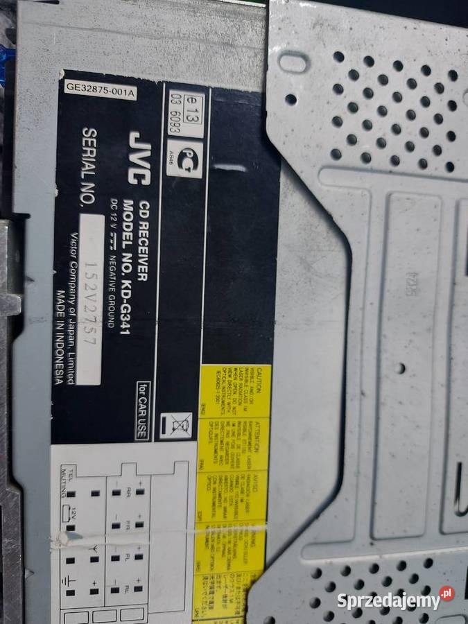 RADIO SAM JVC KDG341 4X50W MP3 Kołbiel