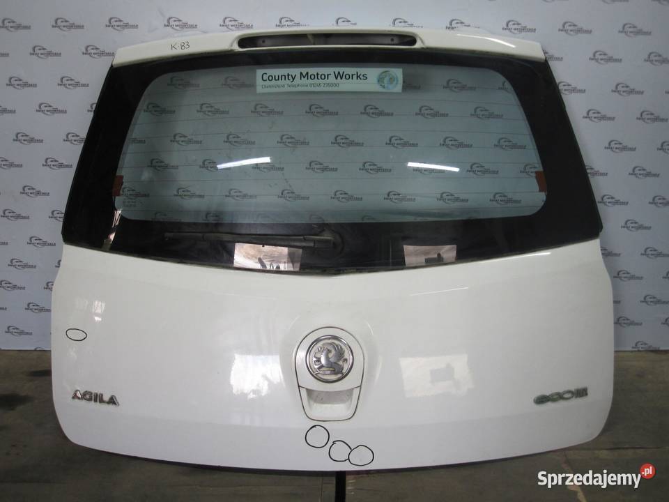 OPEL AGILA B 09r klapa tył osobowe