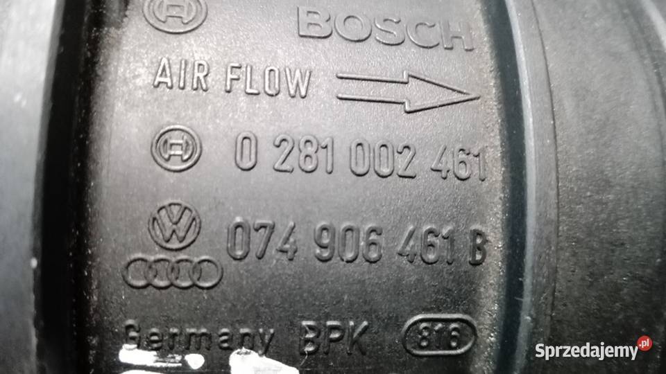 PRZEPŁYWOMIERZ AUDI VW 19 TDI 074906461B Kiełczyna sprzedam