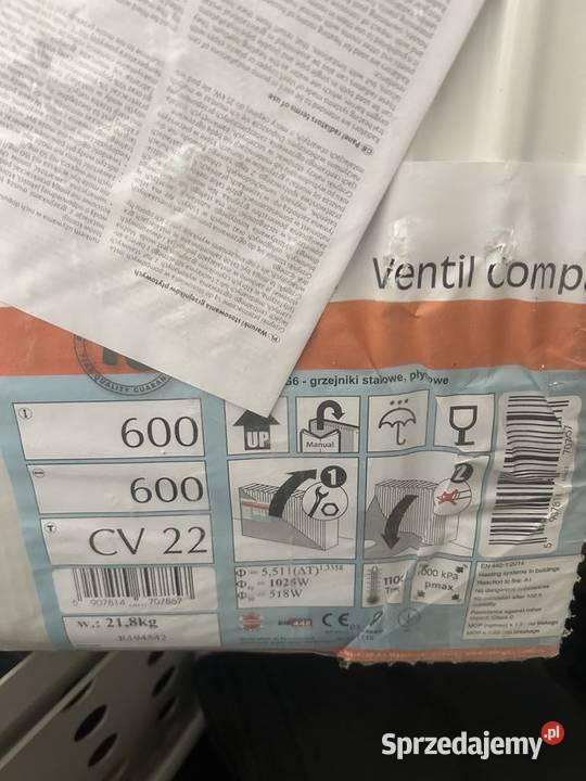 Sprzedam nieużywane grzejniki PURMO 600x600 mazowieckie sprzedam