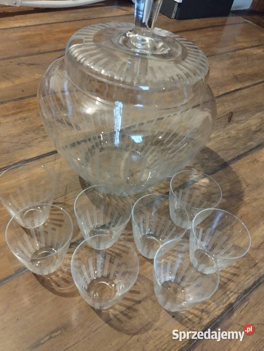 Piękna waza do ponczu unikalny wzór