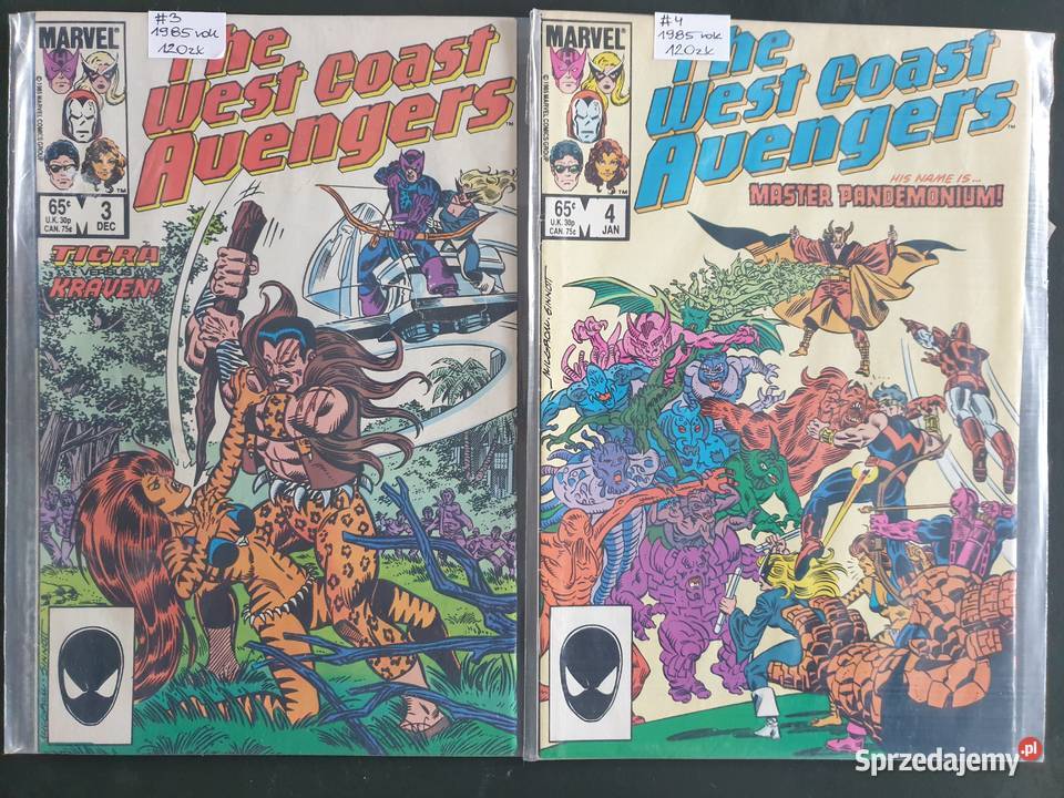 The West Coast Avengers 8 komiksów Marvel USA Gdynia