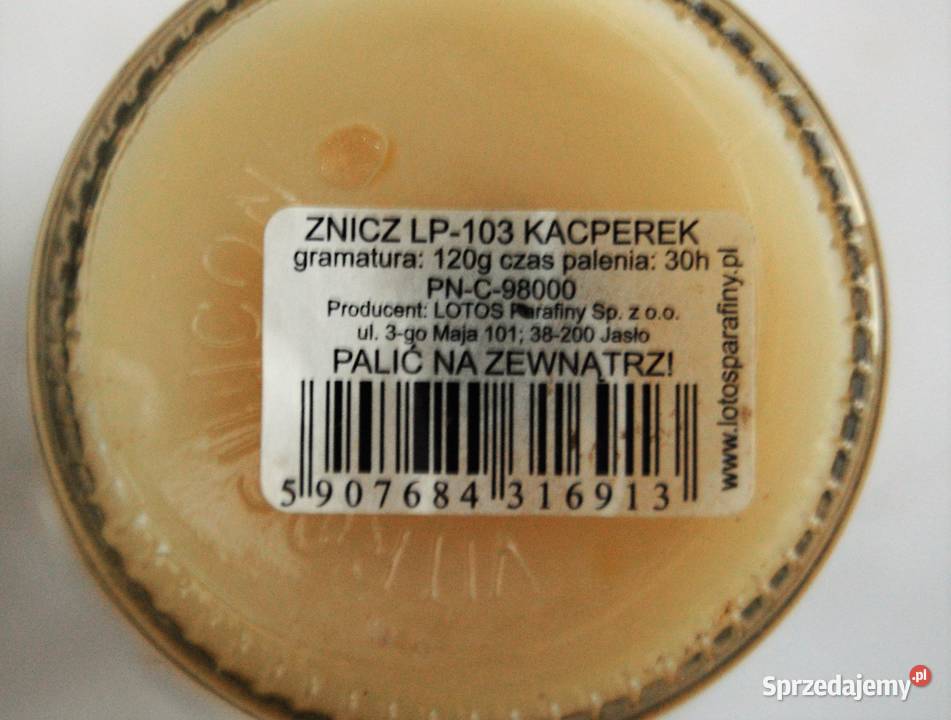 Znicz zalewany Kacperek LP103 Lotos 13 30 h lubelskie Lublin