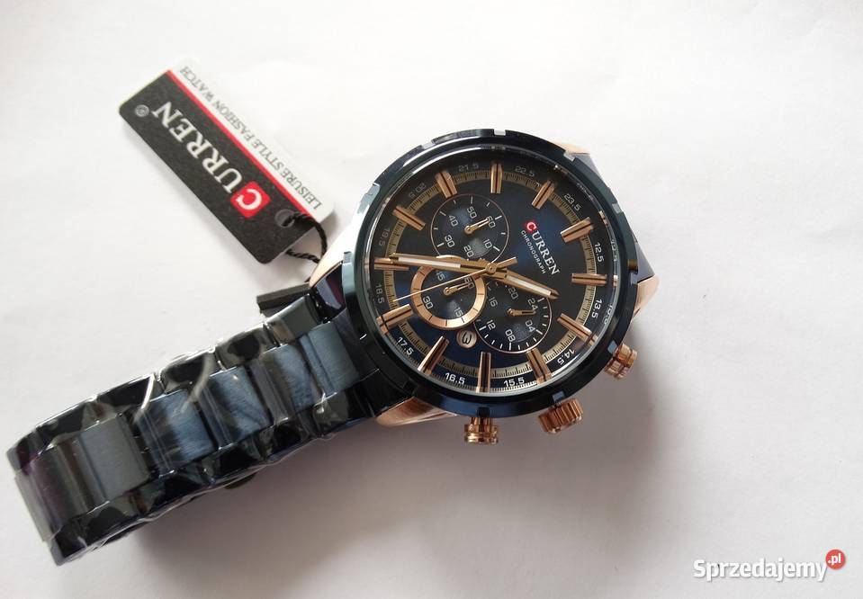 Duży sportowy zegarek męski chronograf Curren Gorzów Wielkopolski