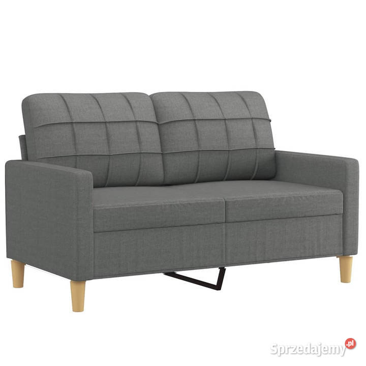 Sofa 2osobowa ciemnoszara 120 tapicerowana Sofy i kanapy Warszawa