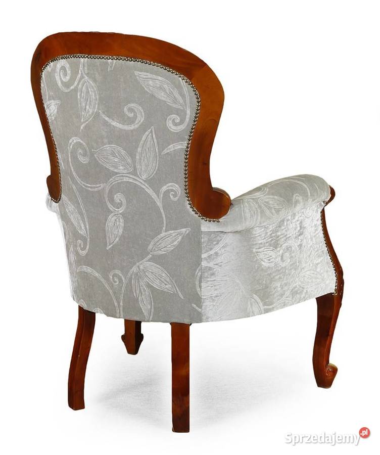 Nowy fotel ludwikowski Chesterfield welur 78267 70cm Września sprzedam