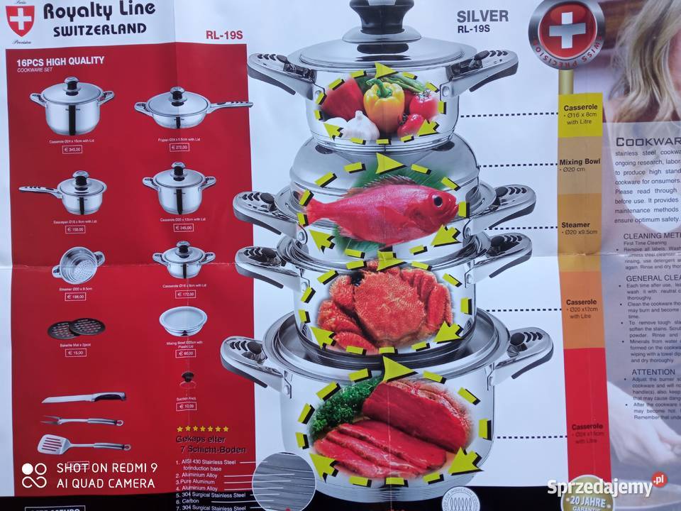 Garnki zestaw w walizce prezent lubuskie Żagań