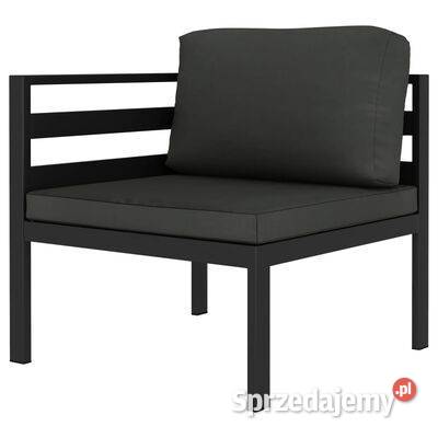 vidaXL 2częściowa sofa z poduszkami aluminium