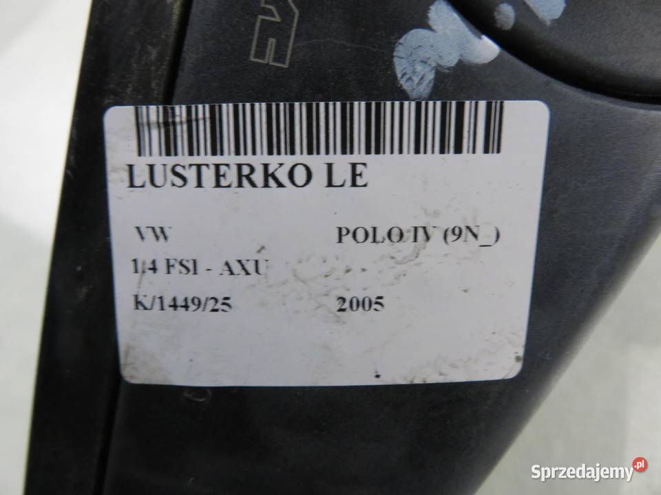 LUSTERKO LEWE VW POLO IV małopolskie