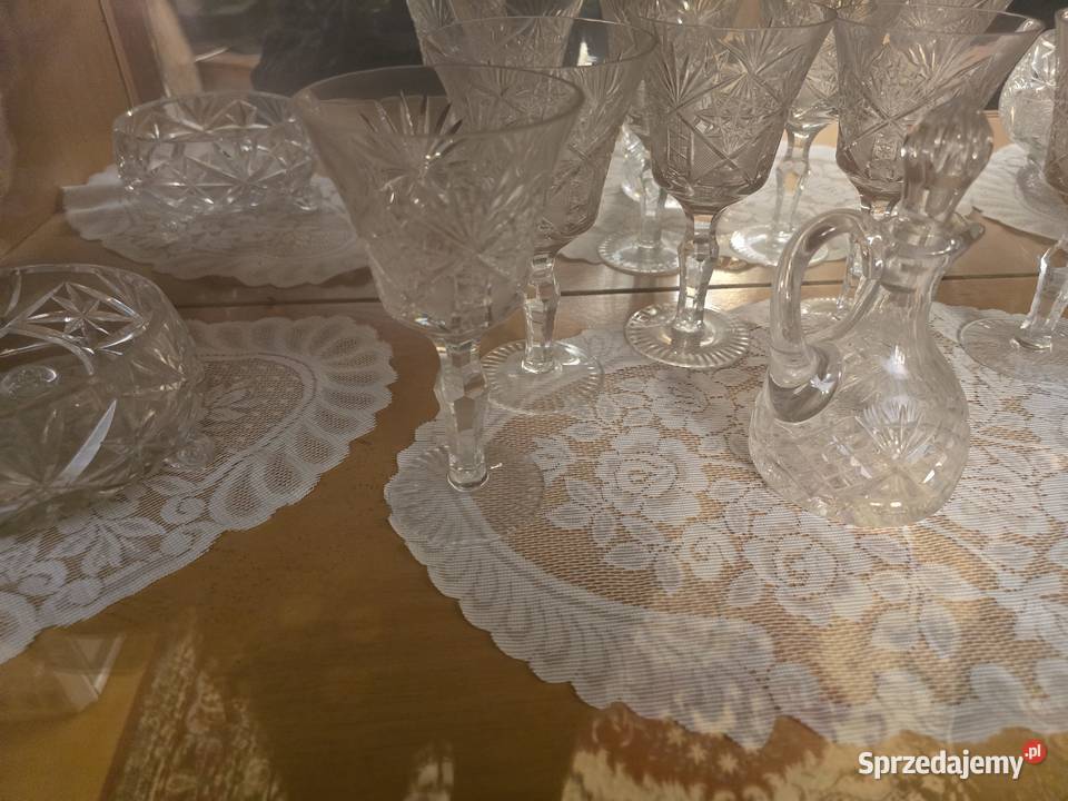 kryształy PRL kolekcja zestaw Sosnowiec