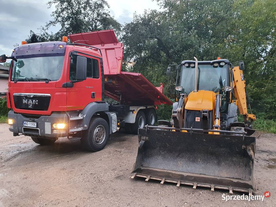 ziemia piasek Transport wywrotka koparko