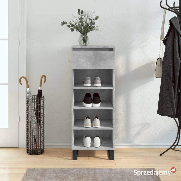 Szafka na buty szarość betonu 40x36x105 WM831472 Na buty Warszawa