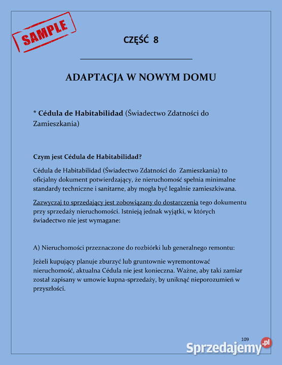 Przewodnik zakupie nieruchomości w Hiszpanii Pozostałe małopolskie Kraków sprzedam