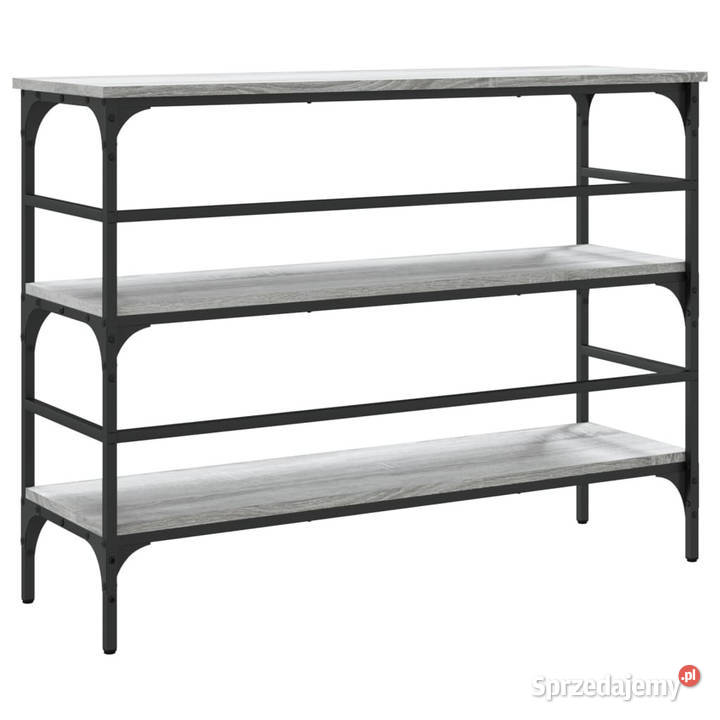 Stolik konsolowy szary dąb sonoma 100x32x75 mazowieckie Warszawa