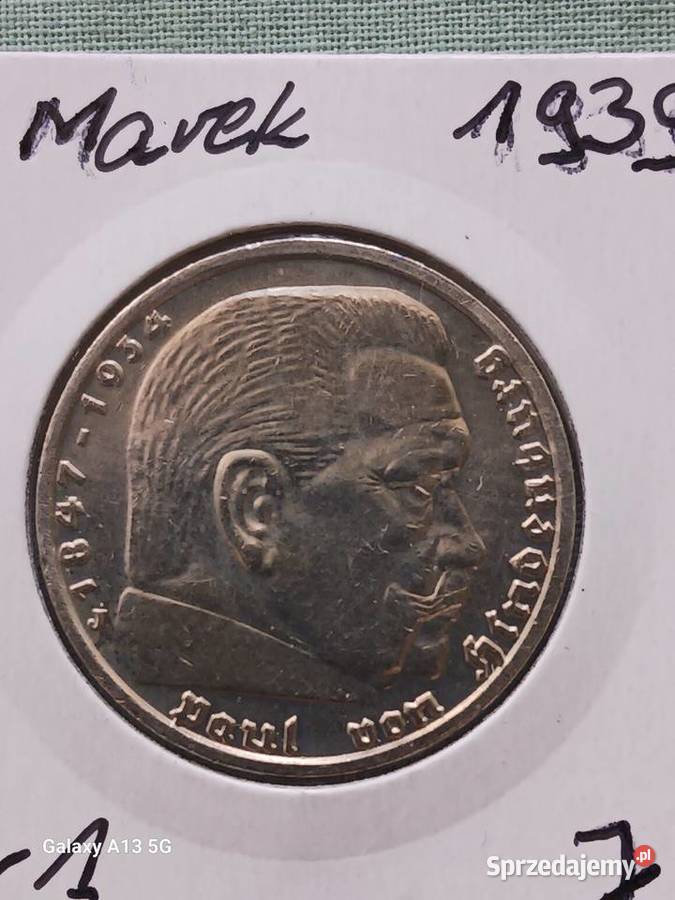 5 Marek Niemcy 1939 r Paul von Hindenburg men J Konin
