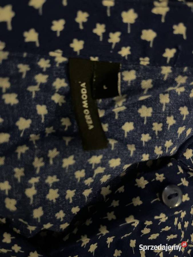 Vero moda sukienka modny wzór kwiaty niebieski Spódnice i sukienki Choszczno