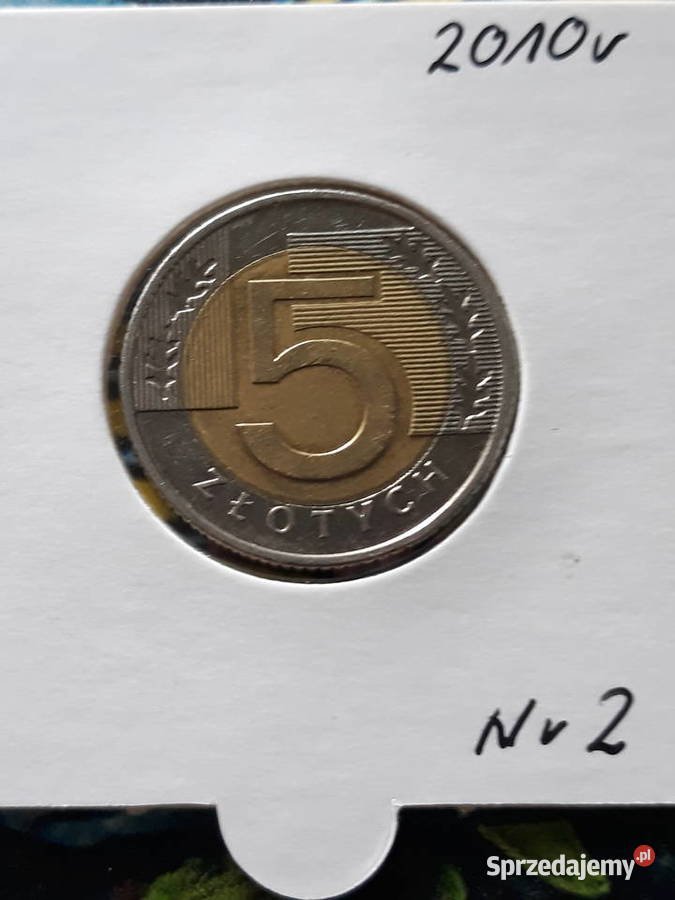 5 złotych 2010 r 2 około mennicza Konin