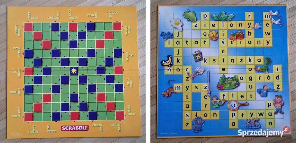 SCRABBLE Junior Mattel gra planszowa dwie gry w Warszawa sprzedam