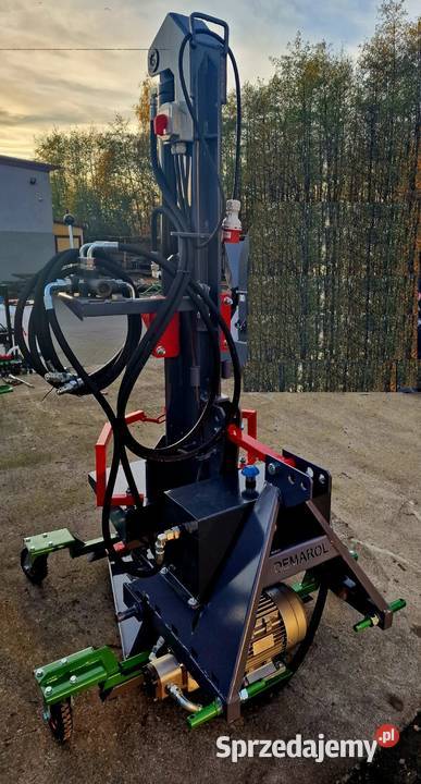 Łuparka do drewna pionowa 20 T napęd na silnik Gorlice