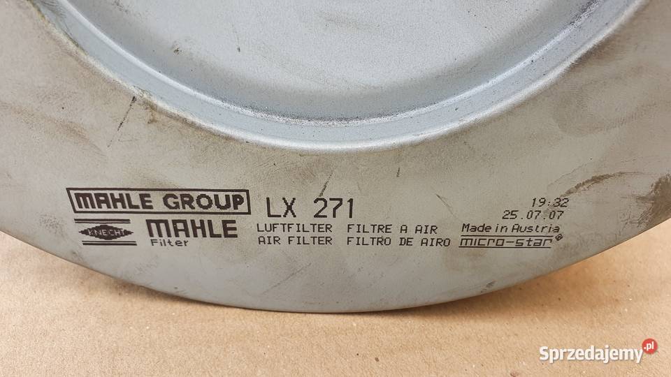 FILTR POWIETRZA WKŁAD MAHLE LX271 ciężarowe Bieleń