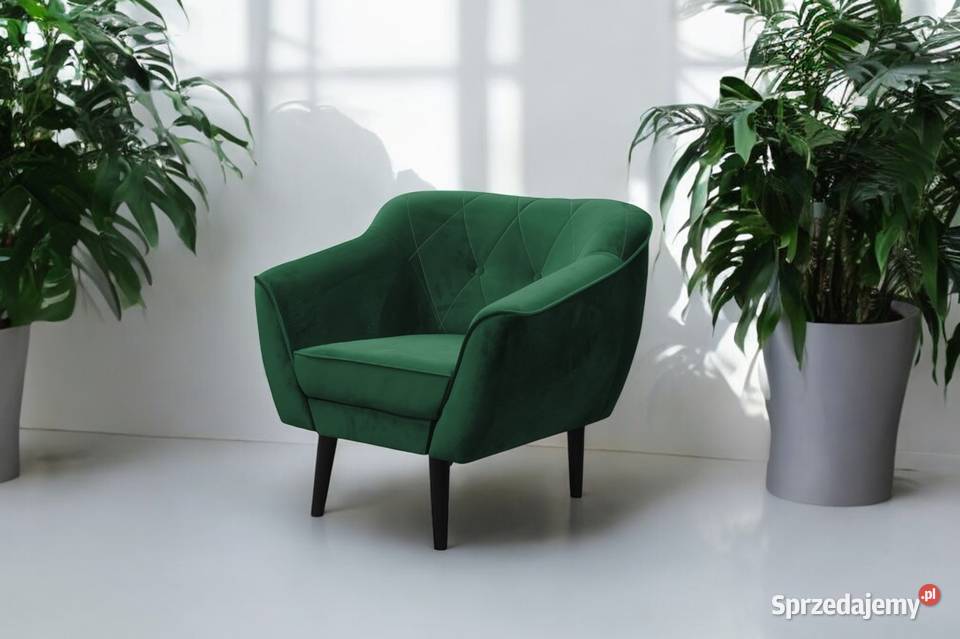 Fotel Tapicerowany Maya W Stylu Skandynawskim Fotele Tarchały Małe sprzedam