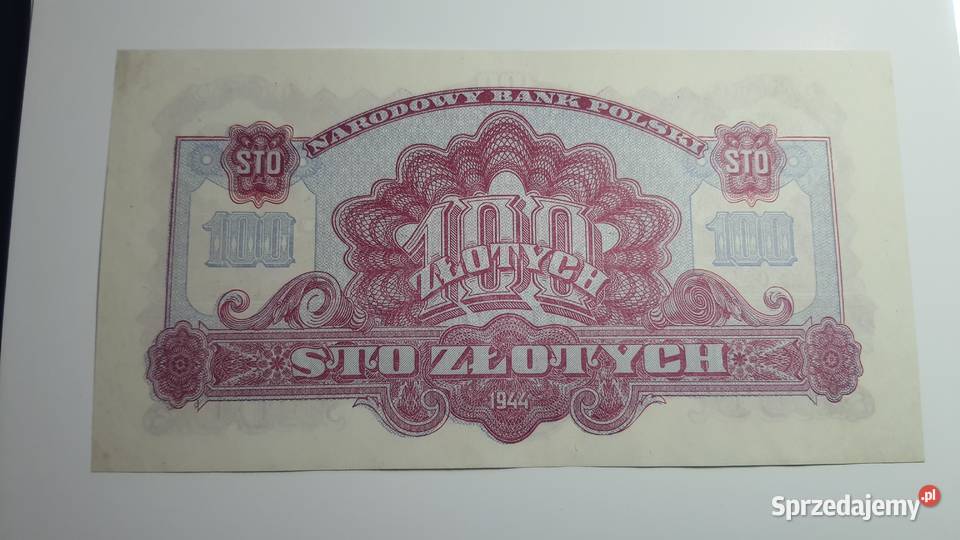100 złotych 1944 obowiązkowe mazowieckie Warszawa