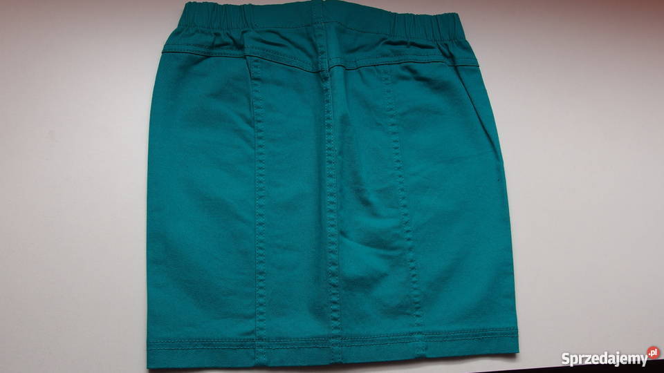 Spódniczka spódnica zielona jeansowa jeans Terranova Toruń