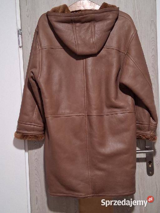 Kożuch włoski z kapturem Łódź sprzedam