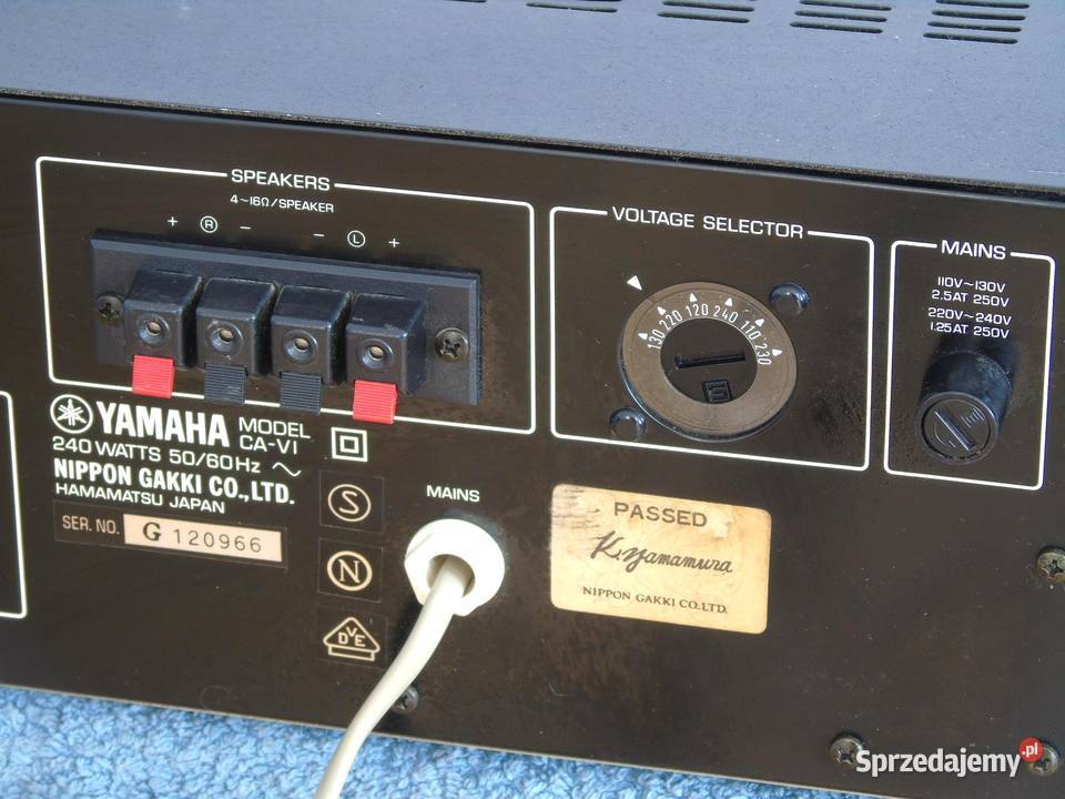 Wzmacniacz Yamaha CAV1 sprawny Vintage WYSYŁKA Wzmacniacze i pokrewne Jasło sprzedam