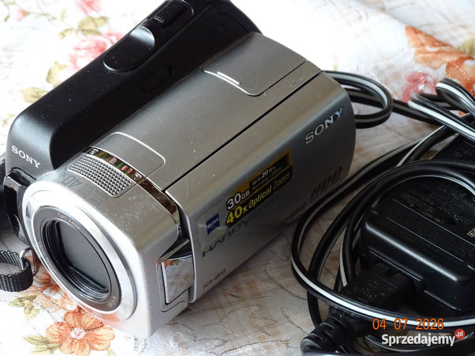 Kamera Sony Handycam DCRSR45 Hybrid HDD 40x zoom Biała Podlaska