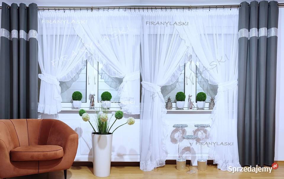 Firana 400x150 Firany Gotowe firanki balkonowe Wieliczka