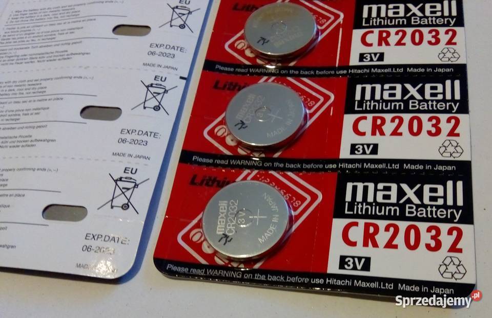 Bateria CR2032 DL2032 3V MAXELL litowa 5 Czeladź