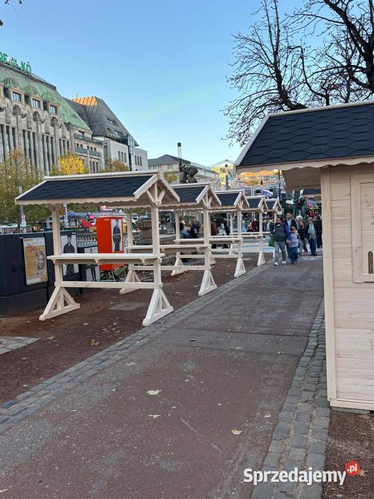 Drewniany Stragan Wiejski Stół Wiejski Biesiadny Parzymiechy