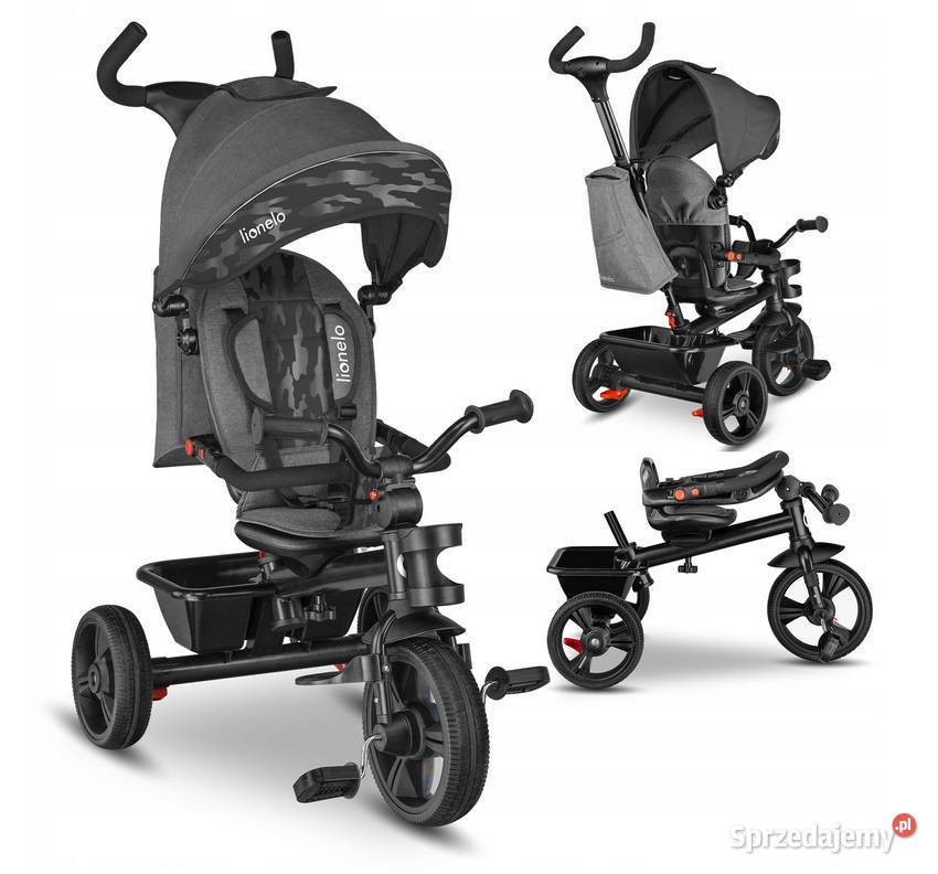 Rowerek trójkołowy 2w1 obracany Lionelo Haari Baranowo