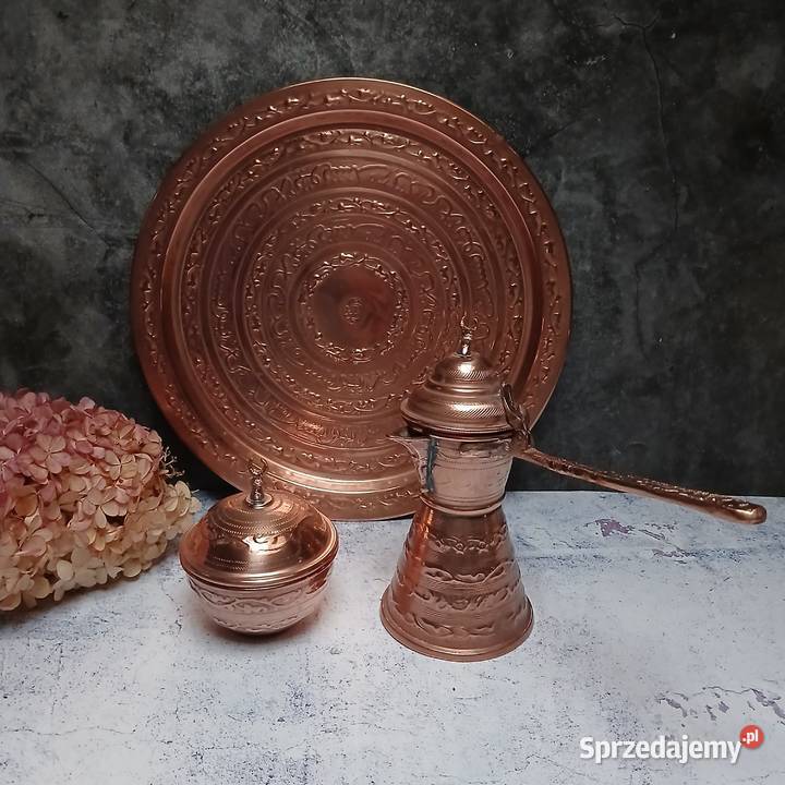 Miedziany tygielek miedziana cukierniczka Warszawa sprzedam