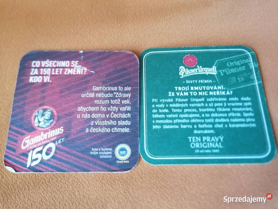 Podkładki kolekcja pod szklankipiwo sprzedam