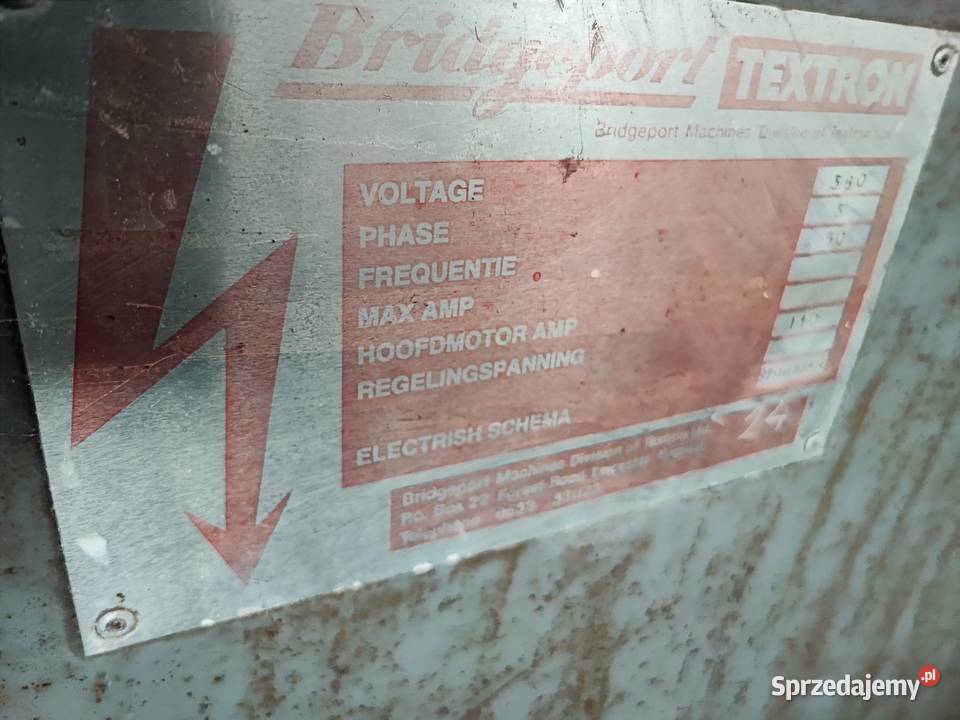 Frezarka numeryczna CNC Bridgeport heidenhain Maków Podhalański