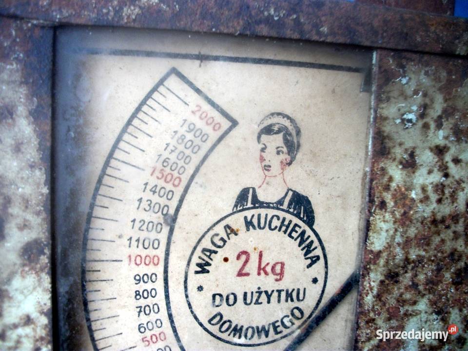 Waga kuchenna zabyowa PRL Ciasna