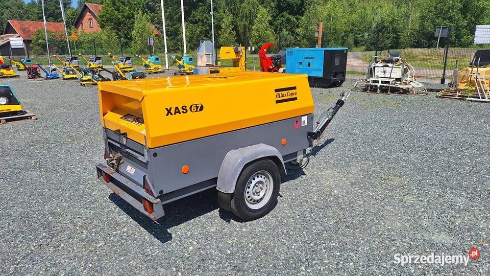 Kompresor Śrubowy Sprężarka ATLAS COPCO XAS 67 Trzebnica