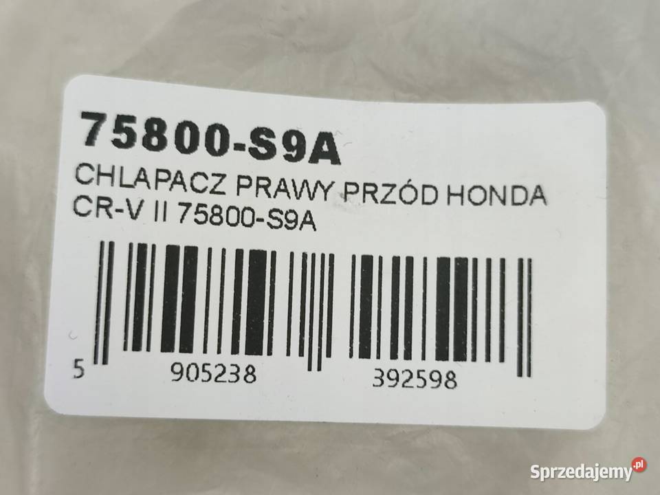 CHLAPACZ PRAWY PRZÓD HONDA CRV II 20012006 NOWY lubelskie