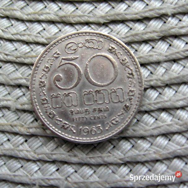 Cejlon 50 Cent 1963r Kalisz