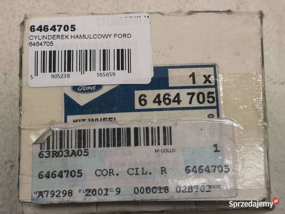 CYLINDERKI HAMULCOWE 2 FORD TRANSIT 2000 6464705 lubelskie sprzedam