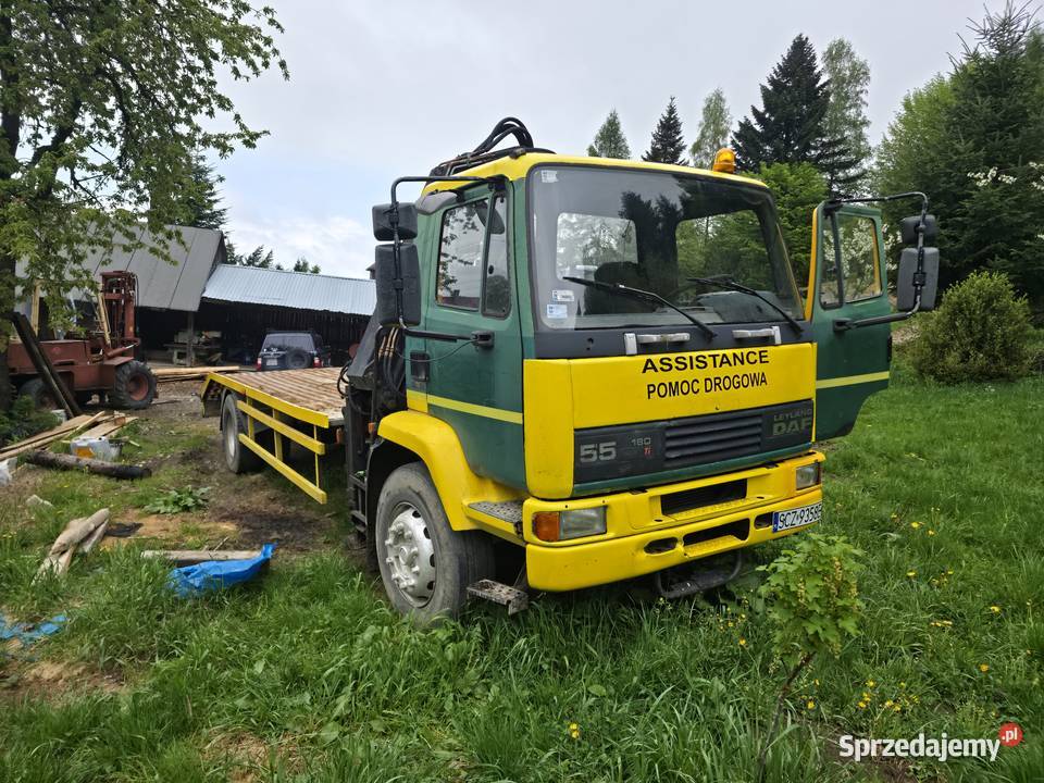 DAF FN55 leyland 180k pomoc drogowa pojazd manualna Twardorzeczka