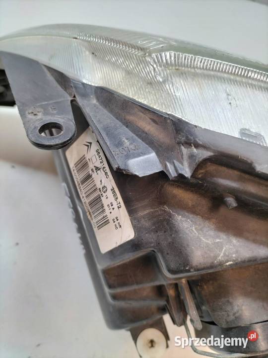 LAMPA PRZÓD PRAWA EUROPA 9647214180 Citroen C3 I świętokrzyskie