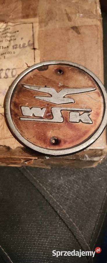 Oryginalnyprzykręcany emblemat WSK Pozostałe Barlinek
